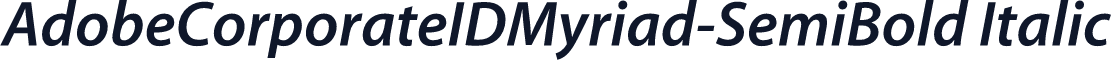 AdobeCorporateIDMyriad-SemiBold Italic