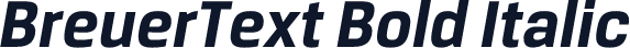 BreuerText Bold Italic