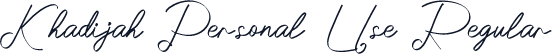 Khadijah Personal Use Regular