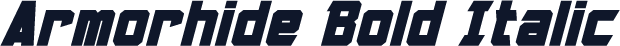 Armorhide Bold Italic