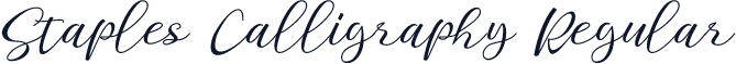 Staples Calligraphy Regular