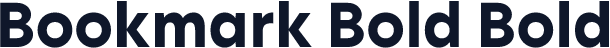 Bookmark Bold Bold