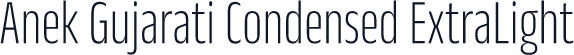 Anek Gujarati Condensed ExtraLight