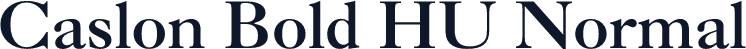 Caslon Bold HU Normal