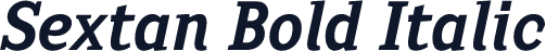 Sextan Bold Italic