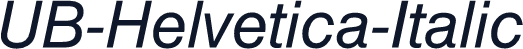 UB-Helvetica-Italic