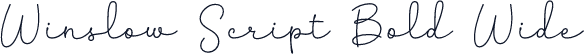 Winslow Script Bold Wide