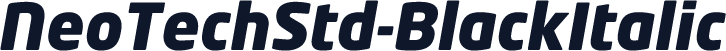 NeoTechStd-BlackItalic