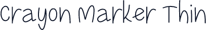 Crayon Marker Thin