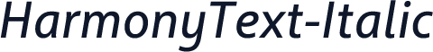 HarmonyText-Italic