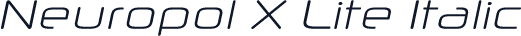 Neuropol X Lite Italic