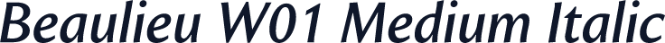 Beaulieu W01 Medium Italic