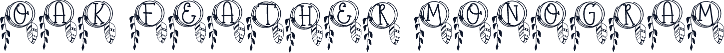 Oak Feather Monogram