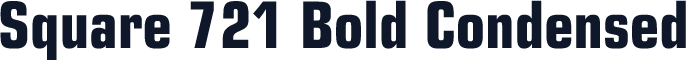 Square 721 Bold Condensed