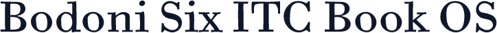 Bodoni Six ITC Book OS