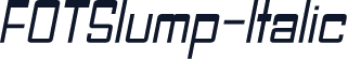 FOTSlump-Italic