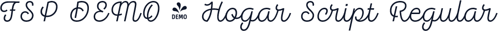 FSP DEMO - Hogar Script Regular