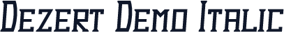 Dezert Demo Italic