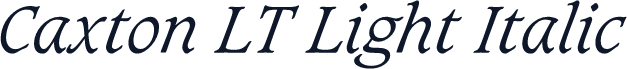 Caxton LT Light Italic