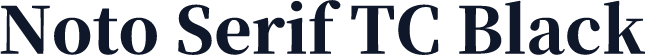 Noto Serif TC Black
