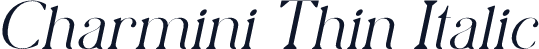 Charmini Thin Italic