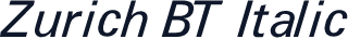 Zurich BT Italic
