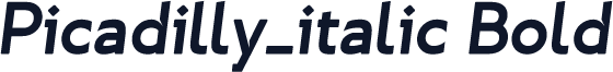 Picadilly_italic Bold
