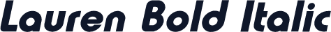 Lauren Bold Italic