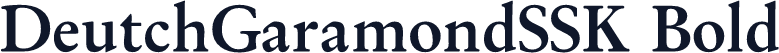 DeutchGaramondSSK Bold