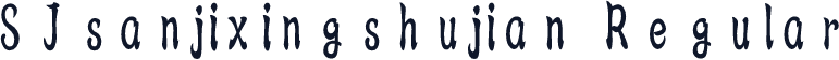 SJsanjixingshujian Regular