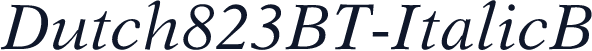 Dutch823BT-ItalicB