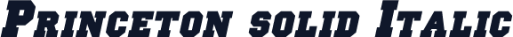 Princeton solid Italic