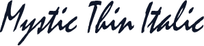 Mystic Thin Italic