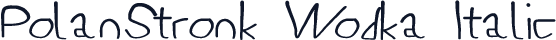 PolanStronk Wodka Italic