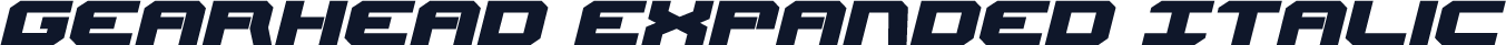 Gearhead Expanded Italic