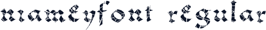 NIAMEYfont Regular