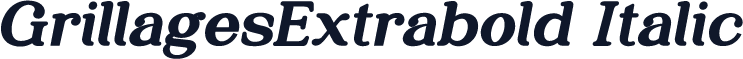 GrillagesExtrabold Italic