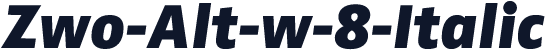 Zwo-Alt-w-8-Italic