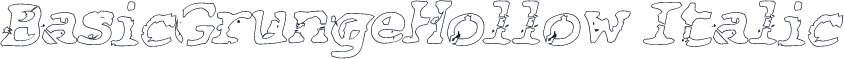 BasicGrungeHollow Italic