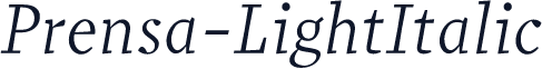 Prensa-LightItalic
