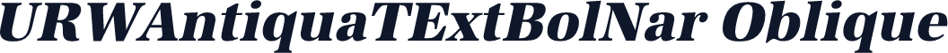 URWAntiquaTExtBolNar Oblique