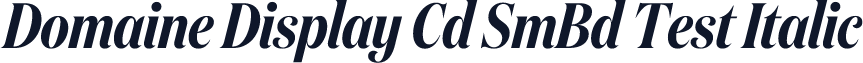 Domaine Display Cd SmBd Test Italic