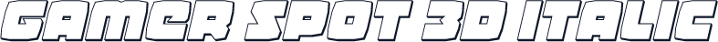 Gamer Spot 3D Italic