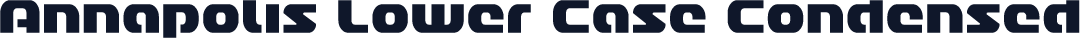 Annapolis Lower Case Condensed
