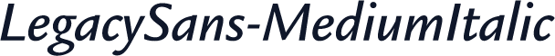 LegacySans-MediumItalic