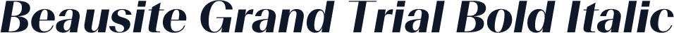 Beausite Grand Trial Bold Italic