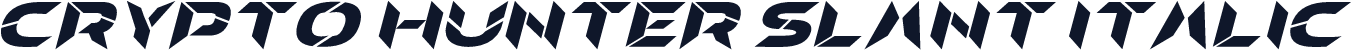 Crypto Hunter Slant Italic