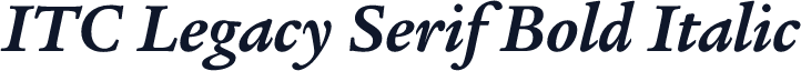 ITC Legacy Serif Bold Italic