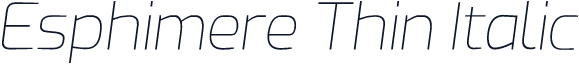 Esphimere Thin Italic