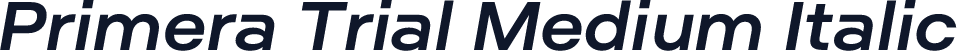 Primera Trial Medium Italic